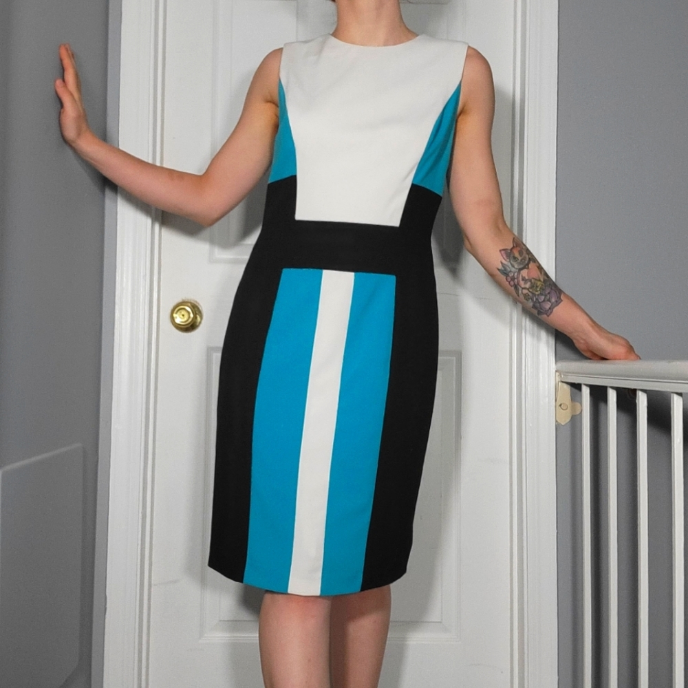 Calvin Klein Color Block Dress